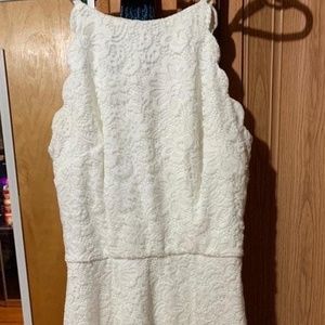 Macy's White Lace Dress